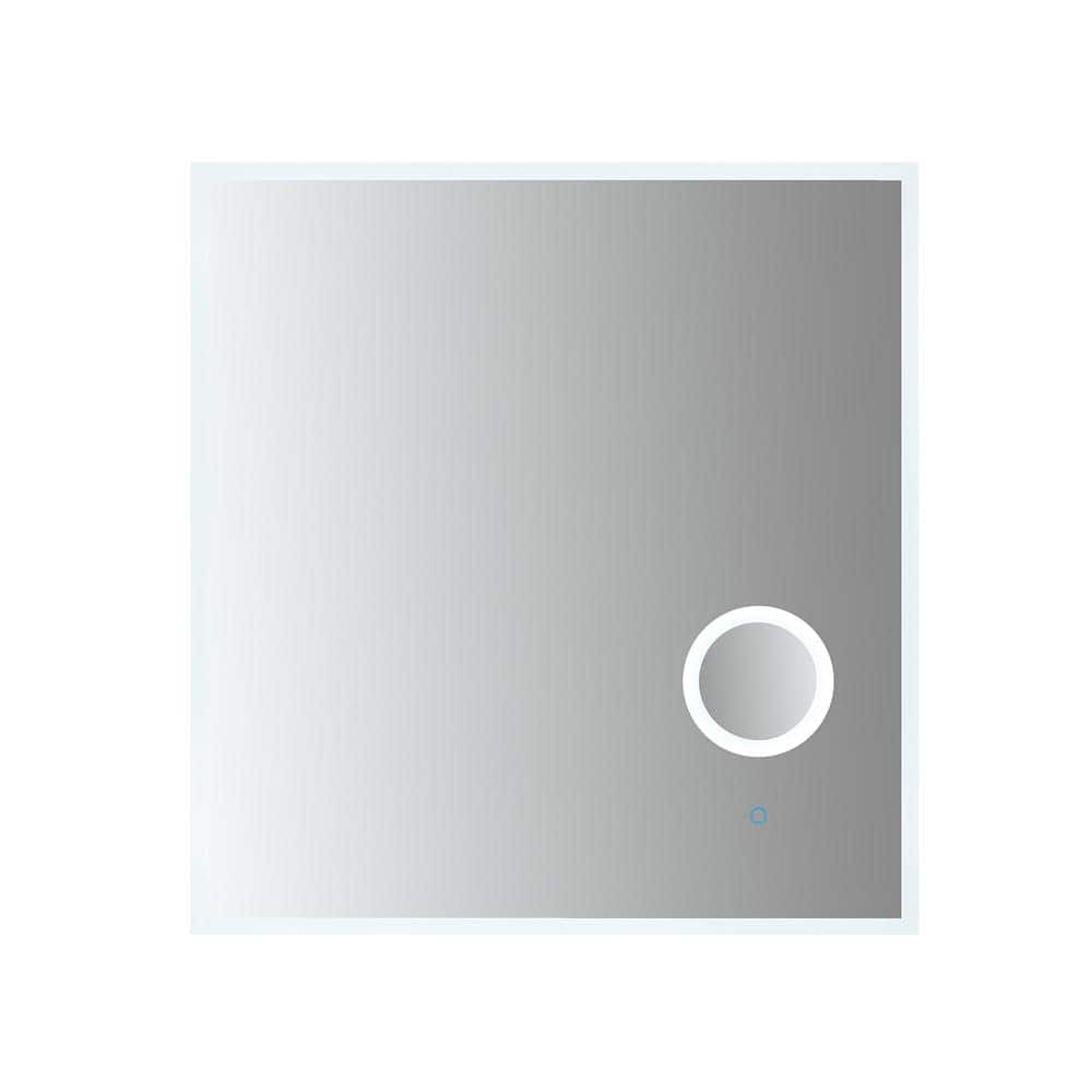 Moderna 34 in. W x 36 in. H Frameless Rectangular LED Bathroom Vanity Mirro
