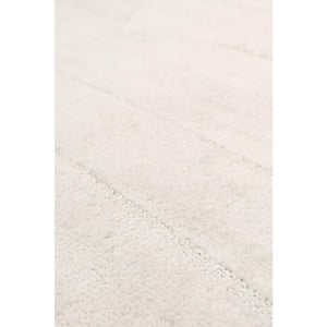 Sutton Ivory 10 ft. x 14 ft. Striped Polypropylene and Polyester Area Rug