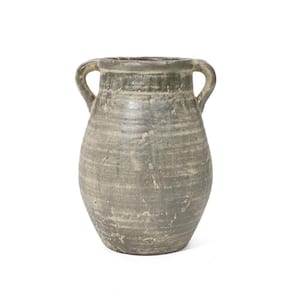 13 in. H Brown Terracotta Farmhouse Vase