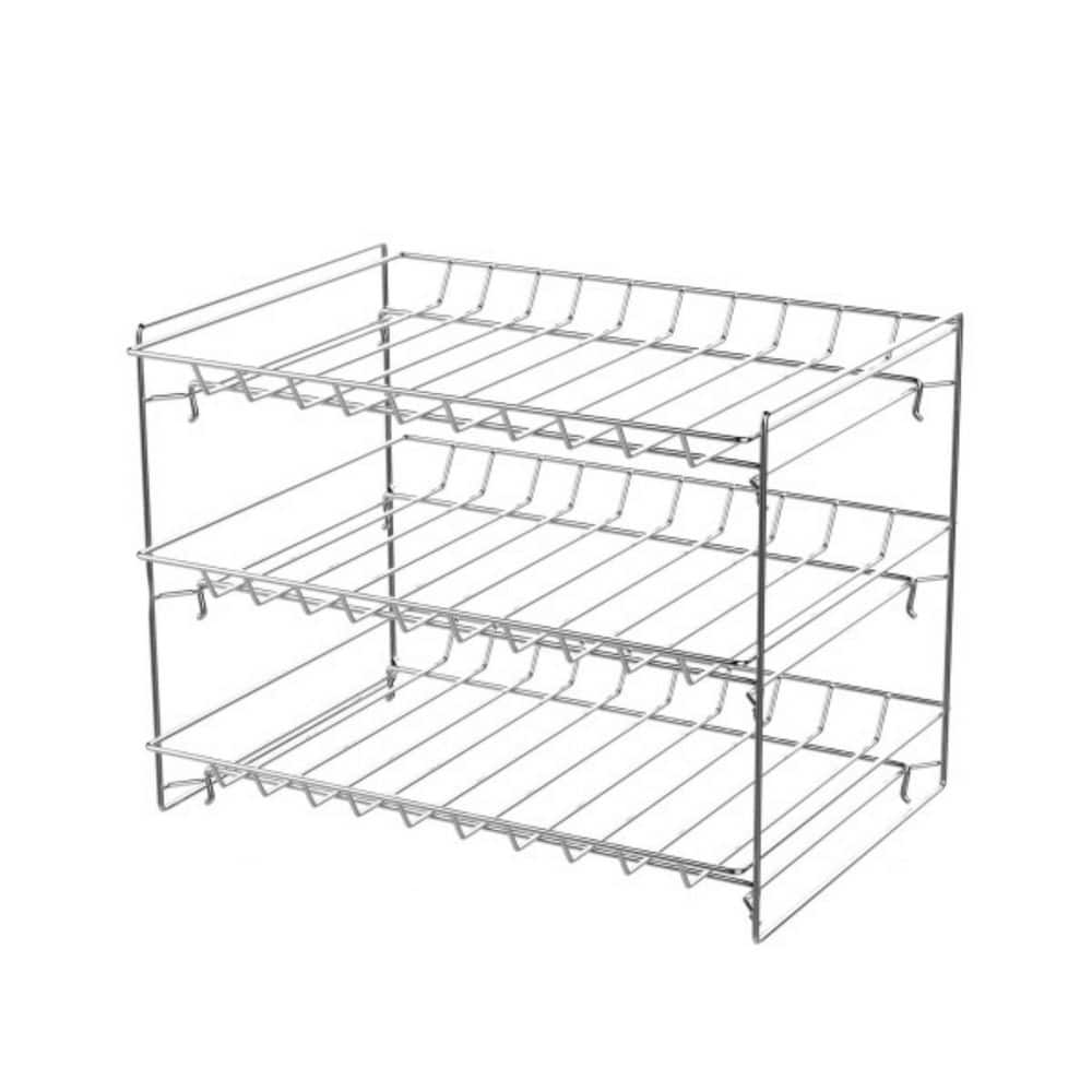 Classic Cuisine 10.2 in. x 14.5 in. x 9.2 in. 3-Tier Stackable Can