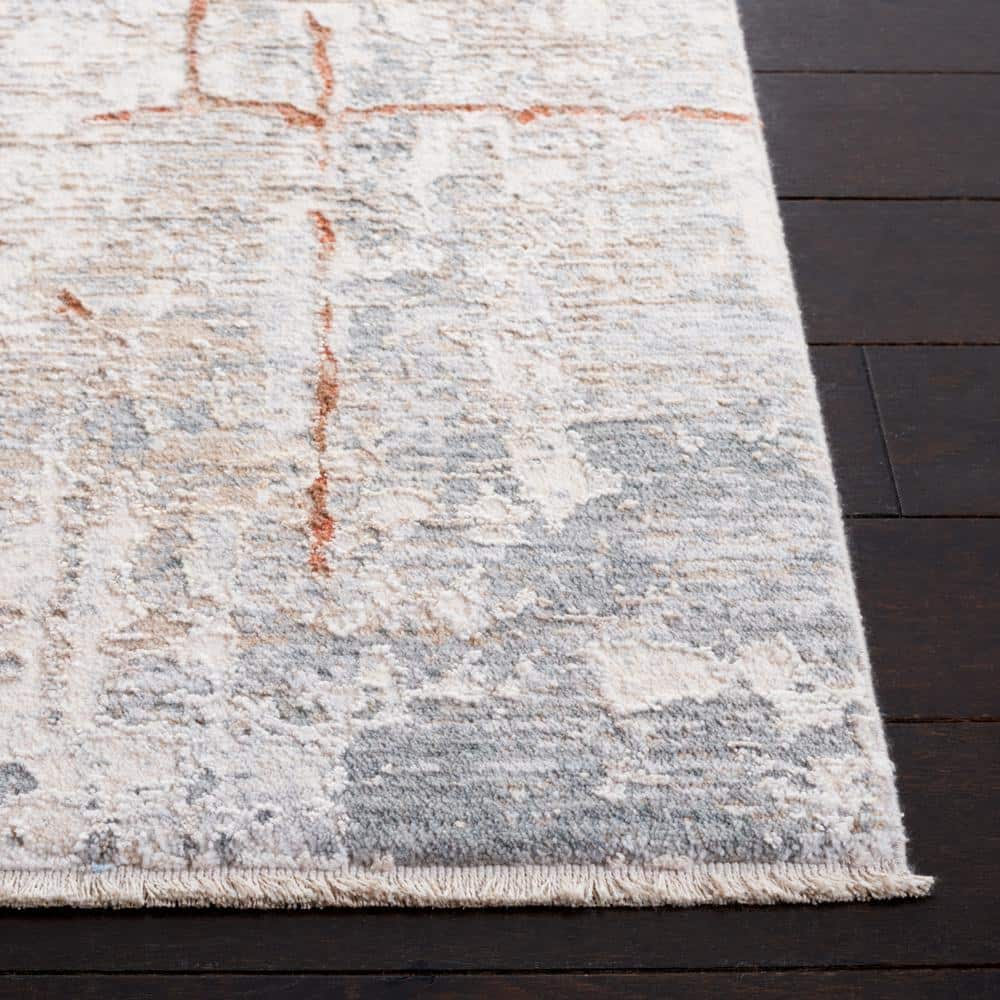 Handmade Blue Square Viscose Rug, 6'7" x 6'7"