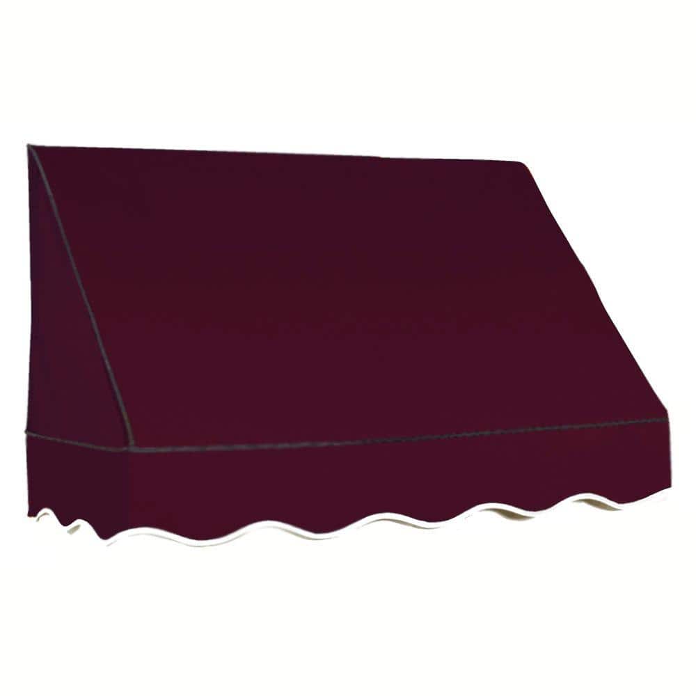 10.38 ft. San Francisco Fixed Awning 124.5 in. W x 18 in. H x 36 in. D Acrylic Fabric in Burgundy price history on PriceWatchPro