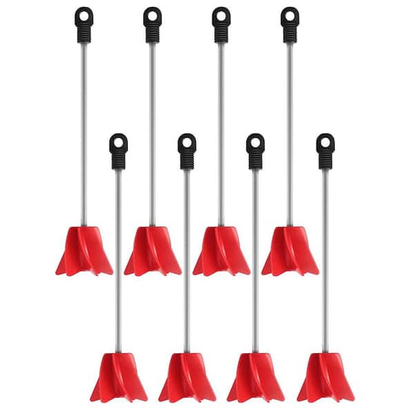 KIWDZFU 11 in. Paint Stirrer for Drill Helix Epoxy Mixer Attachment 4-Pack for Concrete Resin Silicone