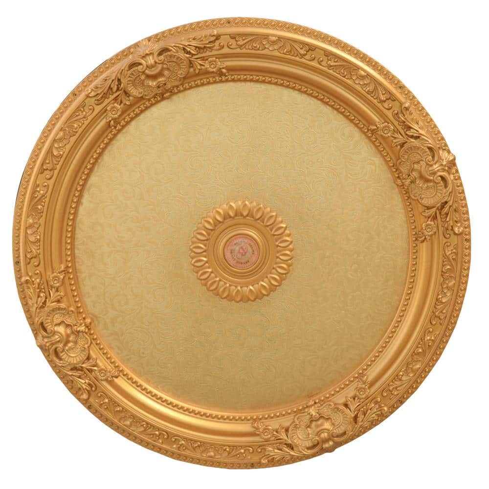 AFD Home 36 in. Round Chandelier Ceiling Medallion - Gold