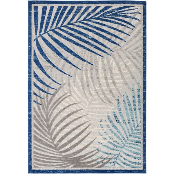 Big Sur BSR-2312 2 ft. x 3 ft. Indoor/Outdoor Machine Woven Rug, Blue