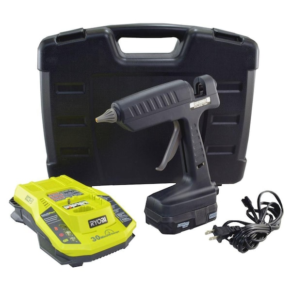 Surebonder - 18-Volt Lithium-Ion Battery/120-Watt AC Dual Power Source Industrial Hybrid Glue Gun Kit (5-Piece)