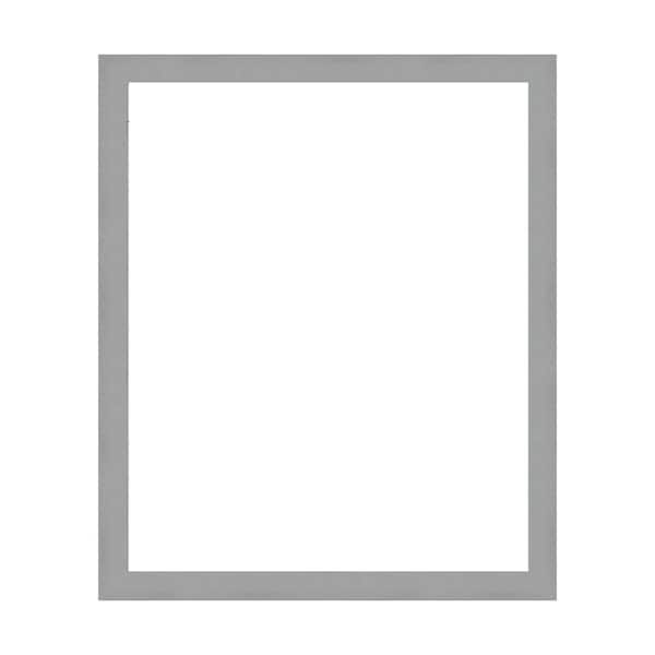 Amanti Art Mirror Makeover Brushed Nickel 31.25 in. W x 37.25 in. H Bathroom Mirror Frame Border Kit-Fits a 30 x 36 mirror