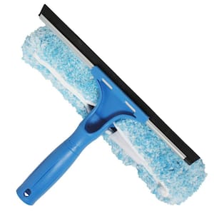 10 in. Microfiber Combi-Squeegee Scrubber Connect and Clean Locking System