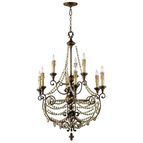 Filament Design Prospect 9-Light Antiqued Sienna Chandelier