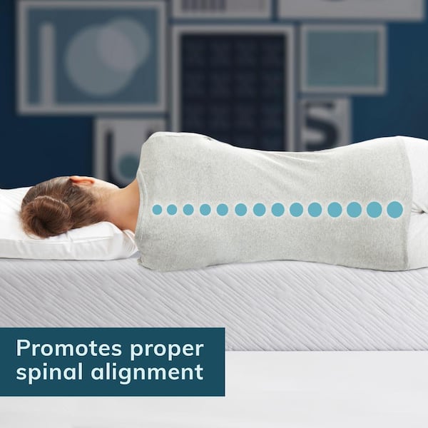 Gel Lumbar Pillow for Bed Relief Lower Back Pain Cooling Memory Foam  Sleeping