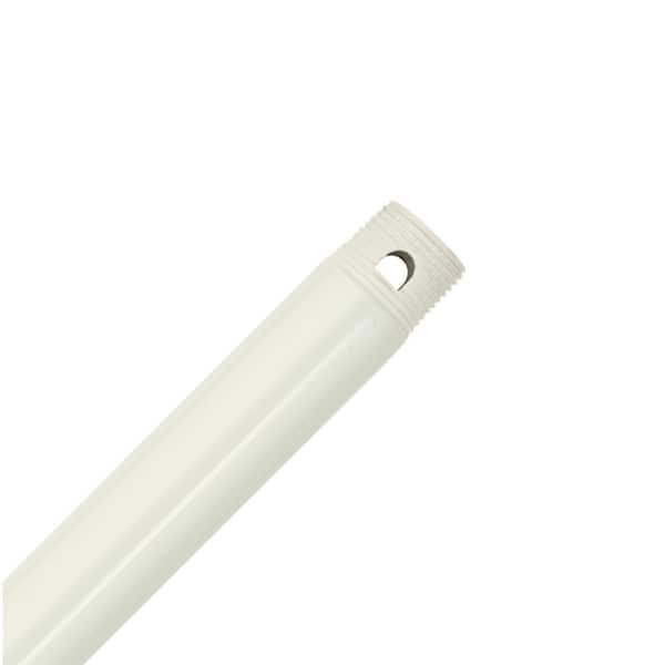 Photo 1 of 36 in. Fresh White Extension Rod for 12 ft. Ceilings