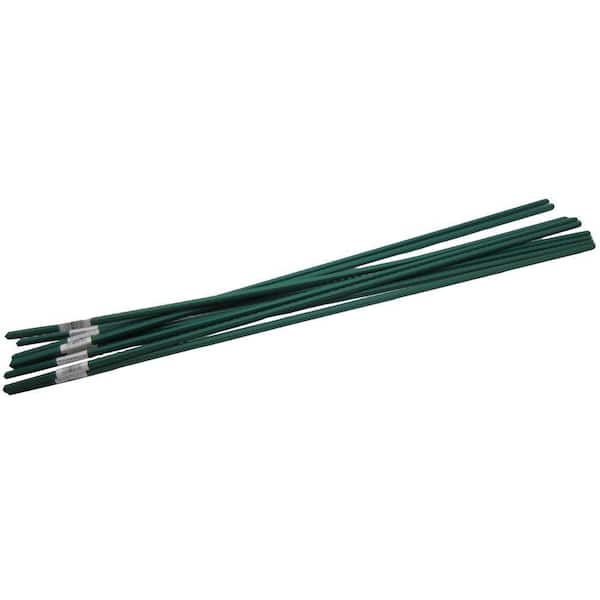 15'' w/clips & rubber t 5 Pack Vinyl Coated Steel Plant Stakes 12 gauge Wire