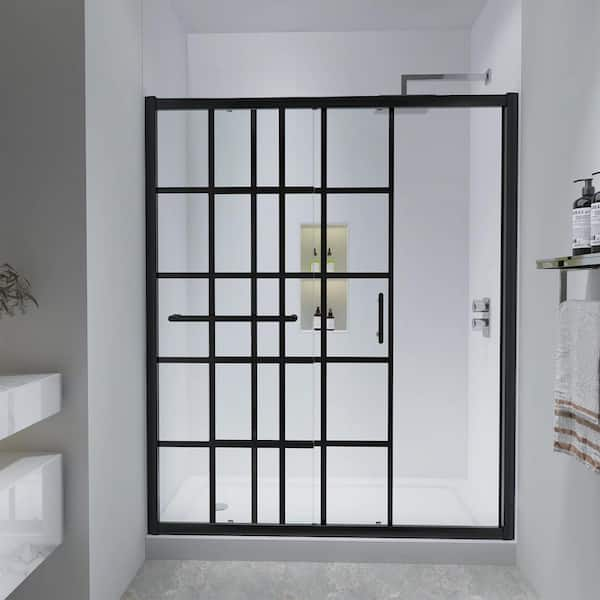 INSTER VENUS 60 in. W x 72 in. H Sliding Framed Shower Door in