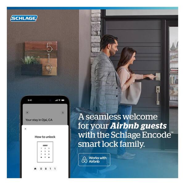 Schlage Century Bright Chrome Electronic Encode Smart WiFi