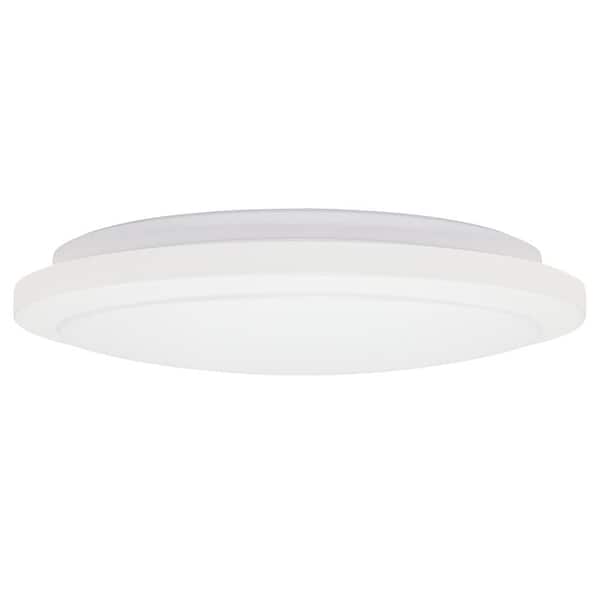 Commercial Electric 12 in. White LED Flush Mount Ceiling Commercial Electric 12 in. White LED Flush Mount Ceiling