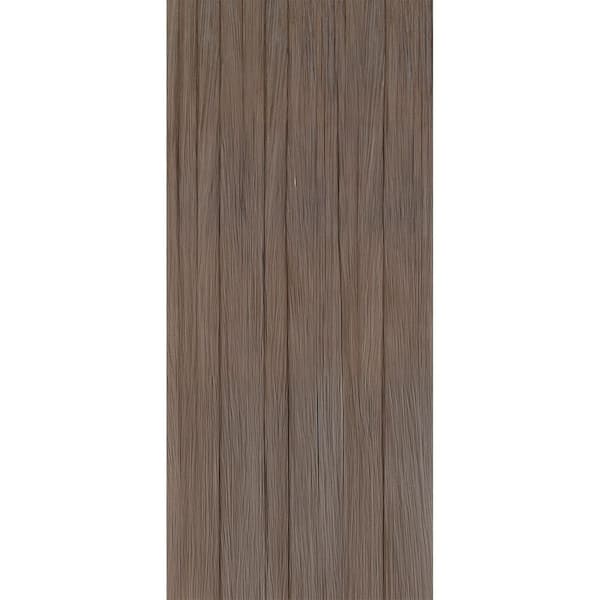 FROM PLAIN TO BEAUTIFUL IN HOURS Door Skin 0.06 in. D x 48 in. W x 84 in. L Driftwood PVC Glue-Up Casing (4-Pack)/112 sq. ft.