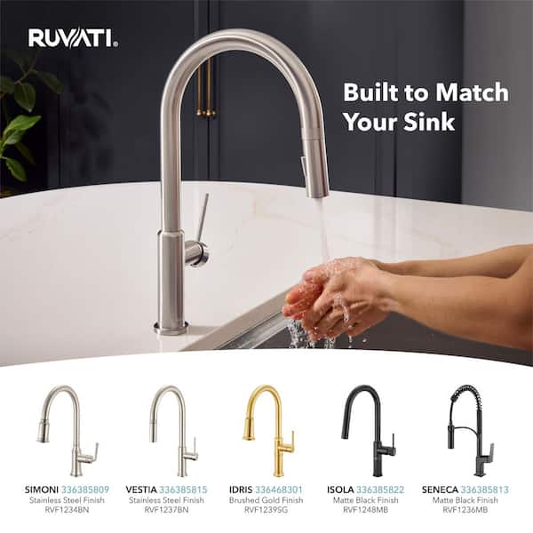 Ruvati Veniso 30 in. Undermount Single Bowl 16-Gauge Slope Bottom