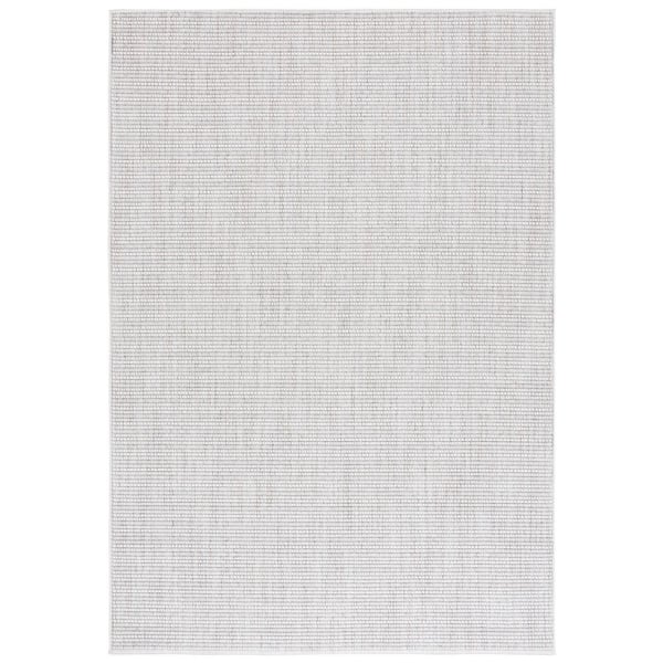 Martha Stewart Serenity 9 ft. x 12 ft. Gray/Ivory Muted Striped Area Rug