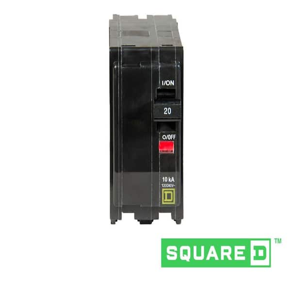 120/240 VAC for sale online 20 A 2 Pole Square D QO220CP Miniature Circuit Breaker 