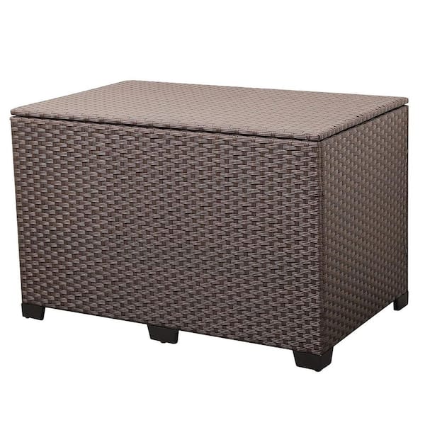 Unbranded 150 Gal. Brown Resin Deck Box with Lid