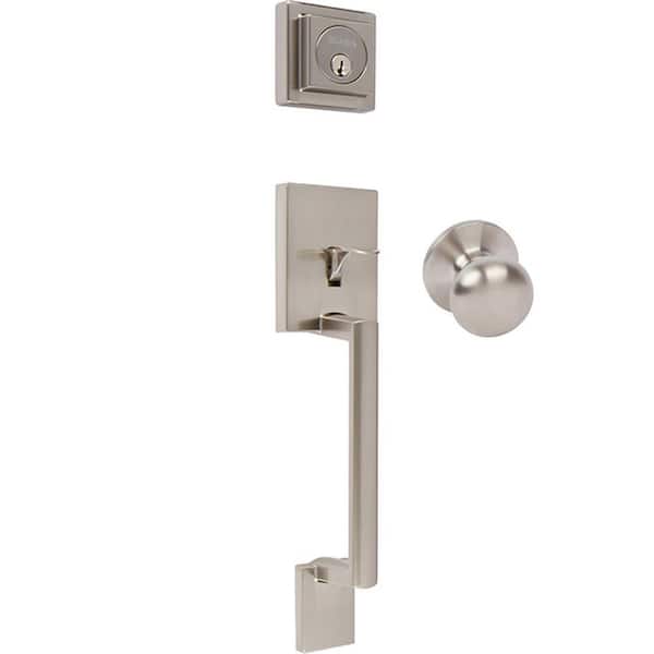 Delaney Hardware One-Sided Deadbolt - Full Bore Satin Nickel Finish
