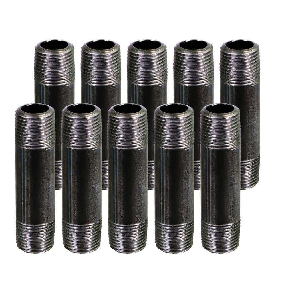 Black Steel Pipe, 1 in. x 5 in. Nipple Fitting (10-Pack) price history on PriceWatchPro