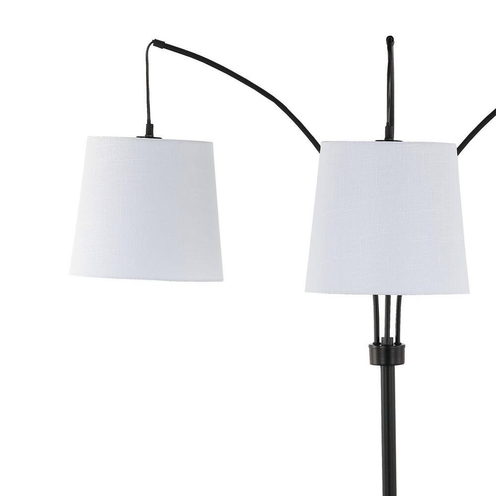 Sylva 72.5" Black Adjustable 3-Light Iron Floor Lamp