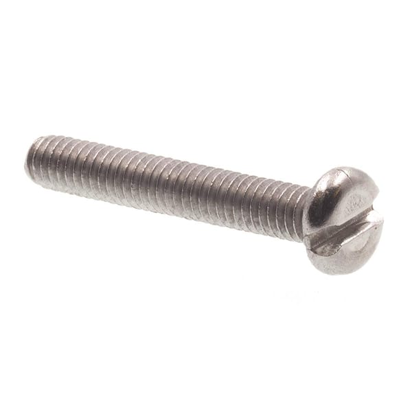 Prime-Line #1-72 x 1/2 in. Grade 18-8 Stainless Steel Slotted Drive Pan Head Machine Screws (25-Pack)
