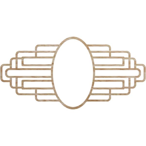 Ekena Millwork 0.25 in. x 30 in. x 15 in. Wood (Red Oak) Medallion Moulding