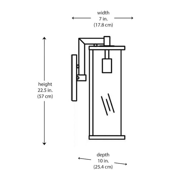 Acadian 22.5 tall wall mount electric by Primo