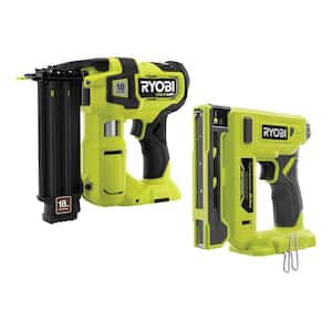 ONE+ HP 18V 18-Gauge Brushless Cordless AirStrike Brad Nailer and ONE+ 18V 3/8 in. Crown Stapler (Tools Only)
