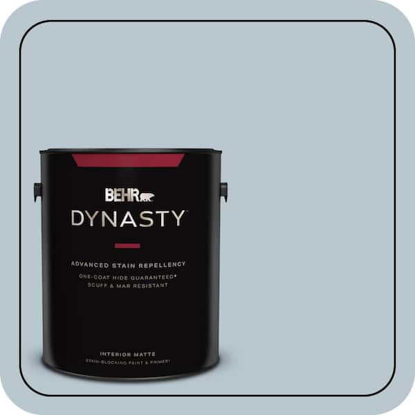 BEHR DYNASTY 1 gal. #560E-3 Silver Strand Matte Interior Stain-Blocking Paint & Primer