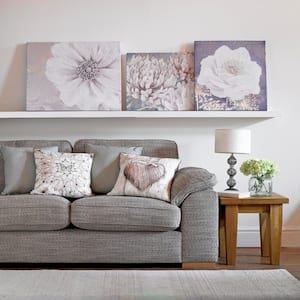 31 in. x 24 in. "Gray Bloom" by Graham and Brown Printed Canvas Wall Art