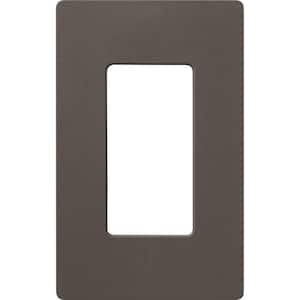 Claro 1 Gang Wall Plate for Decorator/Rocker Switches, Satin, Truffle (SC-1-TF) (1-Pack)