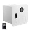 SKYSHALO RV Tankless Water Heater, Instant Shower with 15 x 15 in. White Door and Remote Controller, 65000BTU Hot Water JRSFCRSQ15X16NS4LV9-250319