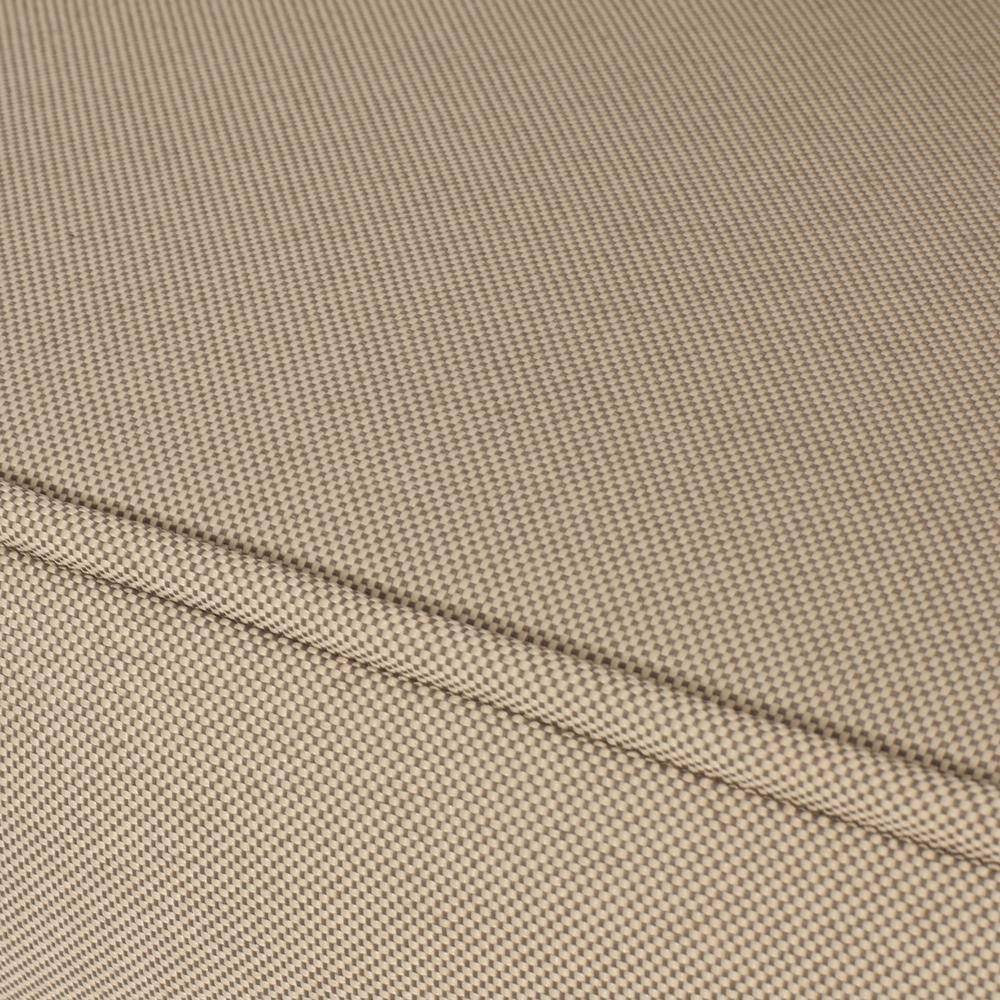 Beige Wicker and Iron Armchair Set with Cushions