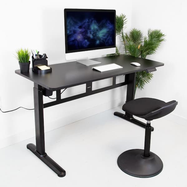 IDÅSEN Desk sit/stand, black/dark gray, 63x311/2 - IKEA