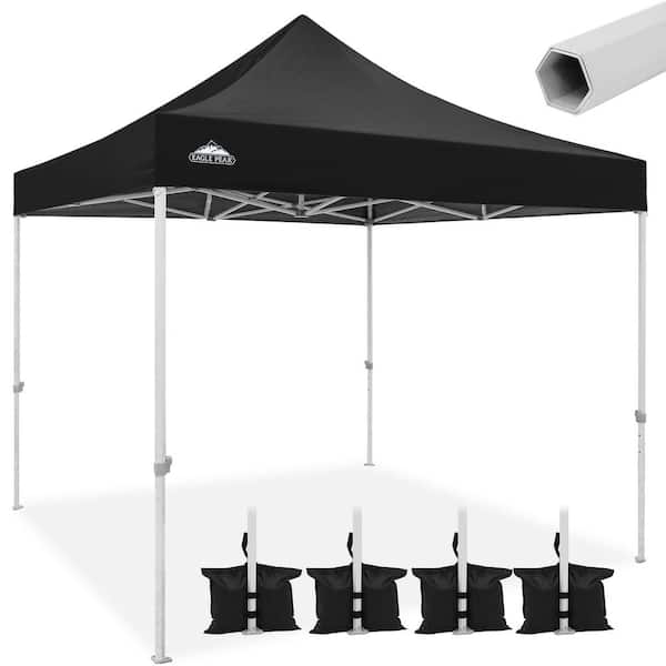 EAGLE PEAK 10 ft. W x 10 ft. D HeavyDuty Pop up Commercial Canopy Tent