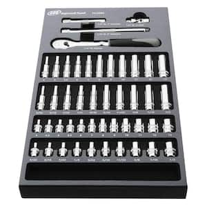 47 Piece 1/4 Inch Drive SAE/Metric Master Socket and Accessory Set