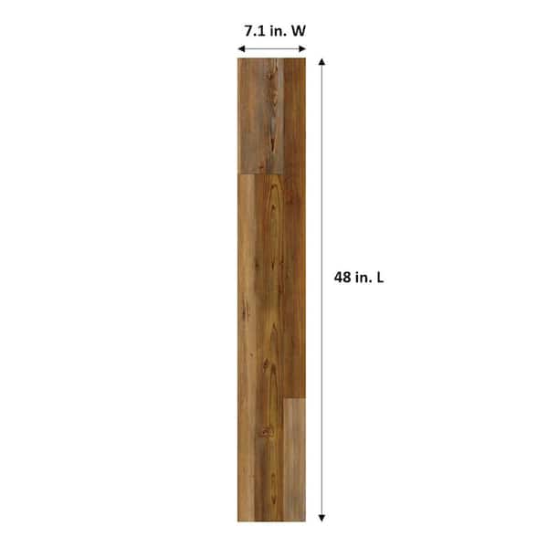 Proteco Golden Moab Pine 20 MIL x 7.1 in. W x 48 in. L Click