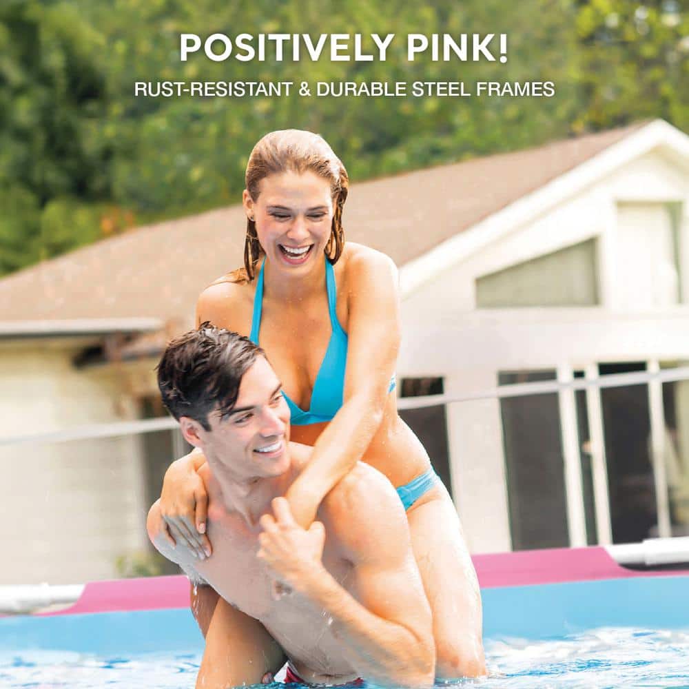 Intex Plastic Round Frame Set Pool 30'' H x 96'' W x 96'' L