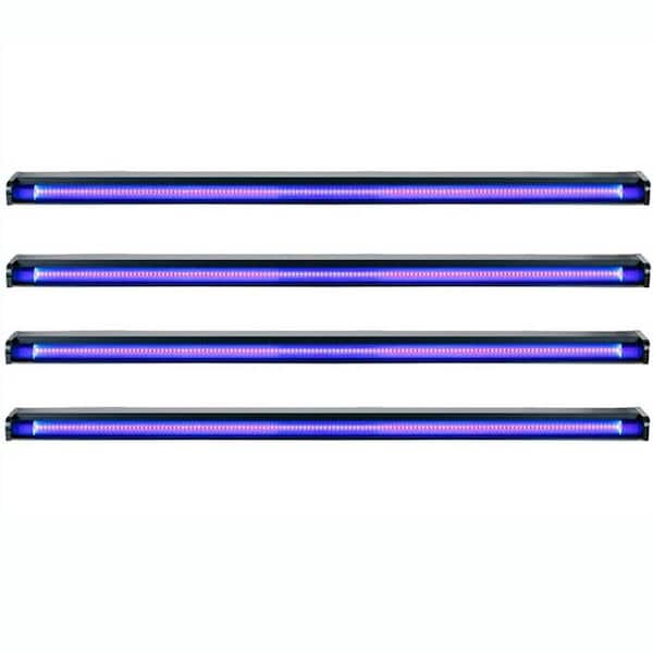 ADJ 48 in. 20-Watt Equivalent Integrated LED Stage Party Black Strip Light Fixture Bar, (4-Pack)