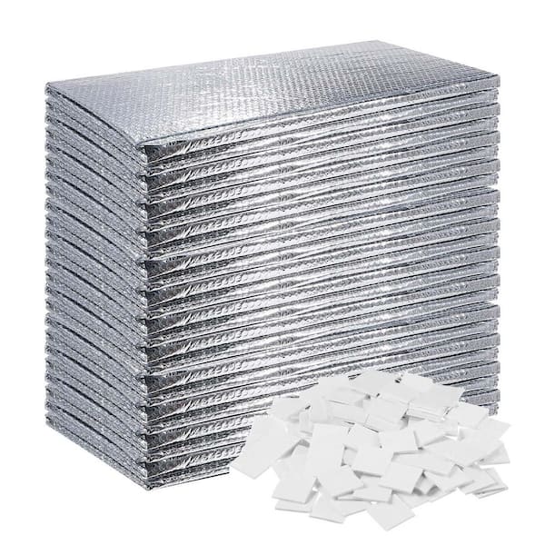 24 in. x 48 in. Garage Door Insulation Kit Reflective Insulation Aluminum Foil Radiant Barrier 24-Piece