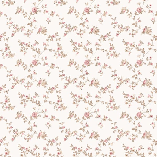 Floral Stems Red Matte Finish EcoDeco Material Non-Pasted Wallpaper Roll  84005 - The Home Depot