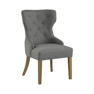 Baney Gray Tufted Fabric Upholstered Dining Chair