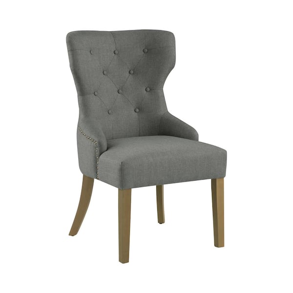 Coaster Baney Gray Tufted Fabric Upholstered Dining Chair