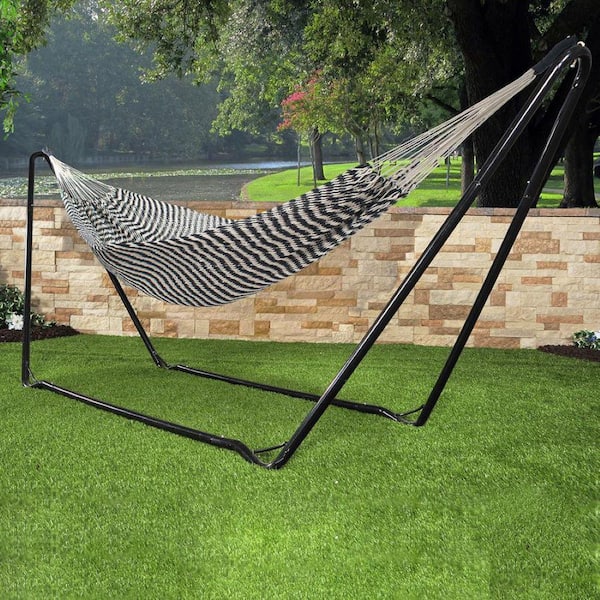 BLISS HAMMOCKS 9 ft. Portable Weekender Rope Hammock Bed BH-402RP-BL - The  Home Depot