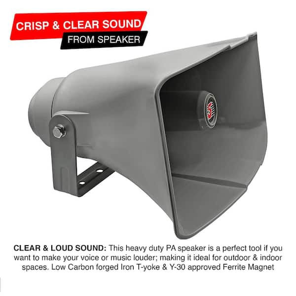 Ahfiwaso 1-Piece Outdoor PA Horn Speaker with 40-Watt RMS