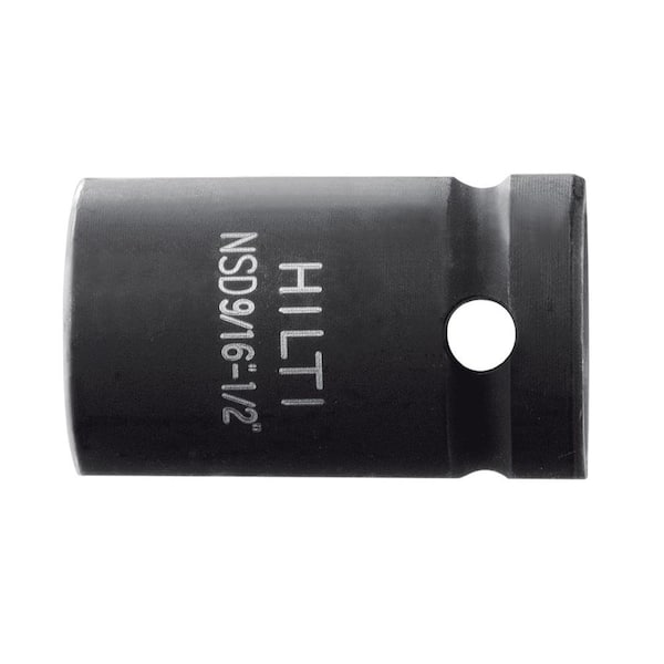 Hilti 1/2 in. - 9/16 in. S-NSD Standard Impact Socket