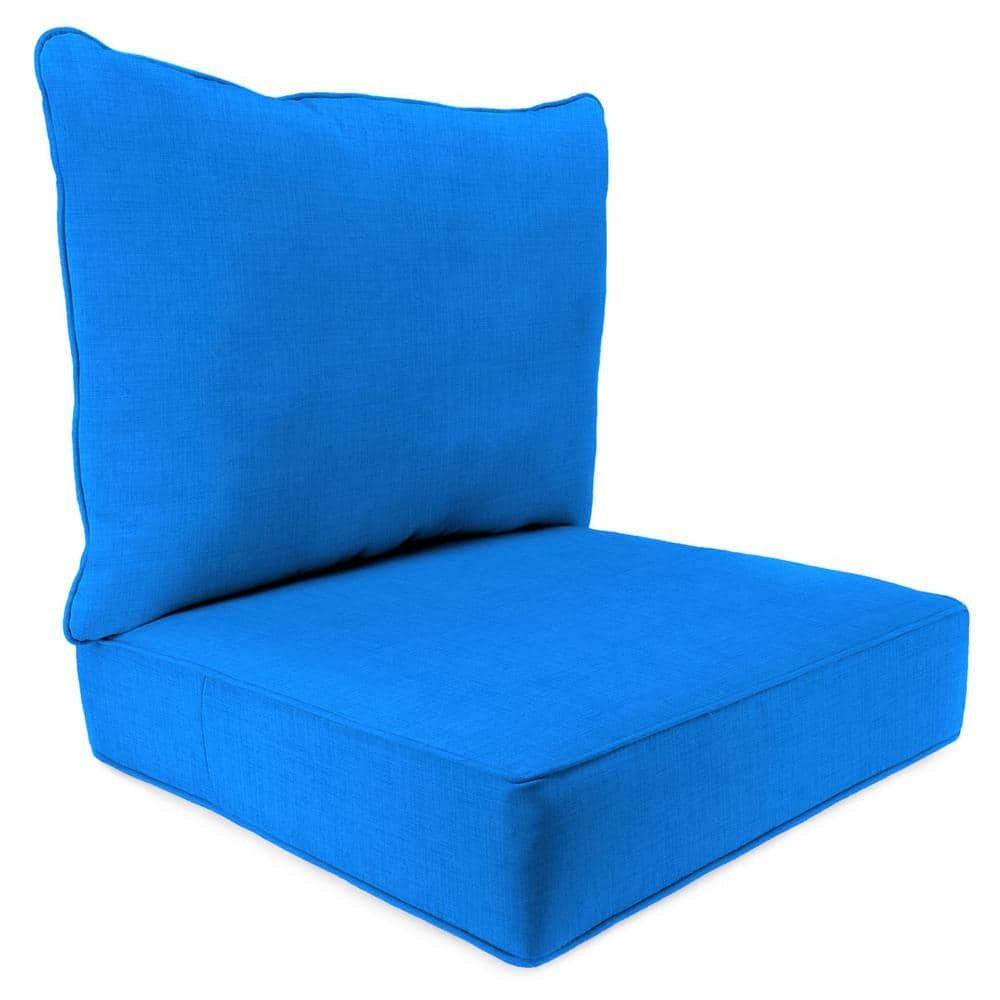 Sunnydaze Back and Seat Cushion Set for Indoor/Outdoor Deep Seating - Blue